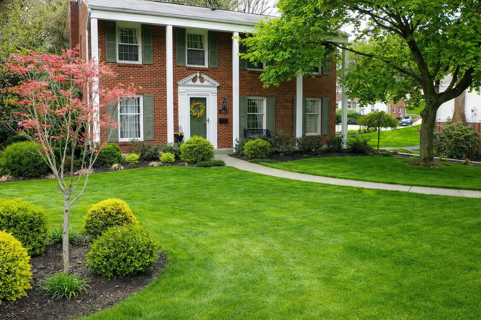 lawn aeration and overseeding results from customer in pittsburgh, pa