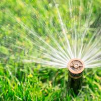 close up of a sprinkler head